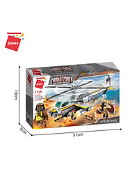 Đồ chơi xếp hình Qman 1719 - Trực Thăng Trên Không 280 mảnh ghép