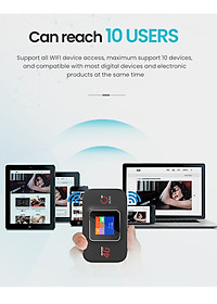 Bộ Phát Wifi Từ Sim 4G LTE OLAX MF982  Tốc Độ 150Mb Màn Hình LCD Hiển Thị Thông Minh Pin 3000mAh Dùng 12 Giờ - Hàng Chính Hãng
