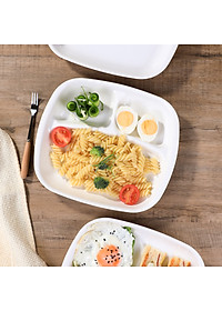 Khay chia 3 ngăn cho bé ăn dặm nội địa Nhật Bản