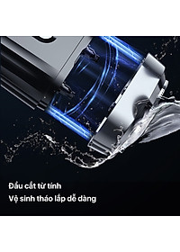 Máy cạo râu Enchen Mini 6s, Cạo râu khô & ướt nút cảm ứng, Đầu cạo nổi 28 lưỡi dao kép tự mài - Hàng nhập khẩu