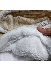 Combo nón và khăn cổ và khẩu trang len - Tặng vòng tay thủy tinh pha lê