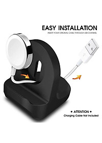 Giá Đỡ dành cho Dock Sạc Apple Watch Silicon Chống Đứt Gãy Dây Đế Sạc Đồng Hồ_ Hàng Nhập Khẩu
