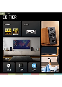 Edifier R1700BT+ ( R1700BT Plus) - Loa Bookself Kiểm Âm, Bluetooth 5.3, Hi-Res Audio, Công Suất 66W - Hàng Chính Hãng