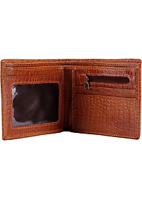 Ví Nam Vân Cá Sấu Huy Hoàng HT2110 (12.5 x 10 cm) - Da Bò