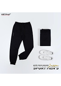 Quần Jogger Thun Cao Cấp VIỆT PHÁP/ Chất liệu cotton co dãn thoải mái sang trọng cạp chun bo 9745