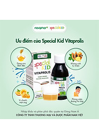 TPBVSK Special Kid Vitaprolis - Hỗ trợ giảm nguy cơ viêm đường hô hấp trên, hỗ trợ tăng cường sức đề kháng (125ml)[Siro - Nhập khẩu Pháp]