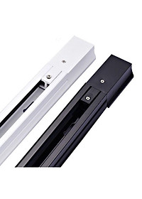 Combo 3 đèn rọi ray + 1 ray 1 mét vỏ trắng dùng cho trưng bày sản phẩm, chiếu rọi tranh