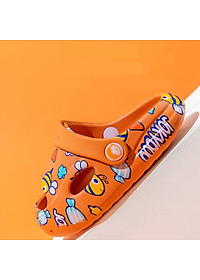 Dép sục siêu nhẹ cho bé 1 - 4 tuổi kiểu hở mũi hình con ong dễ thương có quai hậu chống trơn trượt hàng chuẩn cao cấp D35