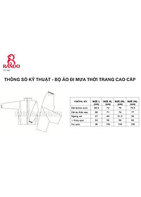 Áo Mưa Bộ Vải Dù Thời Trang Cao Cấp, GIÁ SỈ, RANDO Chính Hãng, Áo 2 Lớp Phản Quang, Không Thấm Nước Cho NAM NỮ Đi Phượt