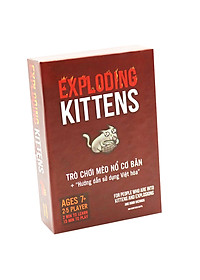Mèo Nổ Mini Exoloding Kittens cơ bản Tặng Kèm Móc Khóa TTH