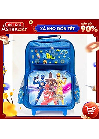 Balo cần kéo đi học cho bé trai tiểu học cấp 1 siêu nhân ABC