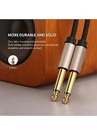 Cáp âm thanh stereo 2 đầu đực chuẩn jack 6.5mm dài 5m UGREEN AV128 40813 - Hàng chính hãng