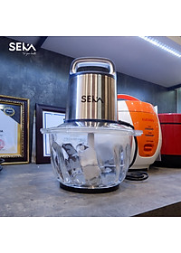 Máy xay thịt đa năng SEKA SK2288 công suất 500W, cối thuỷ tinh dao 4 lưỡi hàng chính hãng