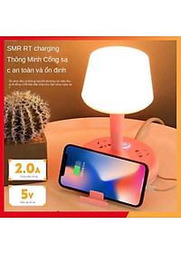 Đèn Ngủ Để Bàn Có Điều Khiển Từ Xa Kèm Ổ Cắm Điện USB Đa Năng - HÀNG CHÍNH HÃNG MINIIN