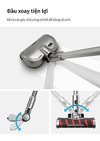 Máy hút bụi không dây Lock&lock ENV356GRY đa năng cầm tay 3 trong 1 (lau sàn, hút bụi, hút bụi giường nệm), động cơ BLDC (350W) - Hàng chính hãng