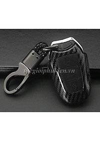 Ốp chìa khóa Carbon Peugeot 3008, Peugeot 5008 kèm móc đeo INOX