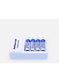 Bộ sạc tự ngắt K11 tặng kèm hộp 4 PIN SẠC AA 3000mAh