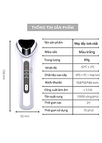 Máy Massage Mặt Cầm Tay Mini Kiêm Máy Di Tinh Chất Nóng Lạnh Ion Giúp Đẩy Đẩy Dưỡng Chất Đẩy Tế Bào Chết Chăm Sóc Sắc Đẹp Chị Em Hiệu Quả Máy Rửa Mặt Kết Hợp Đẩy Tinh Chất Hiệu Quả