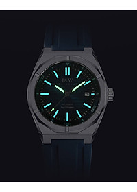 Đồng hồ nam chính hãng I&W CARNIVA 711G-S1 hàng mới,Kính sapphire chống xước ,Chống nước 50m ,Bảo hành chính hãng,Máy cơ (Automatic),dây cao su cao cấp, mặt xanh thiết kế đơn giản dễ đeo