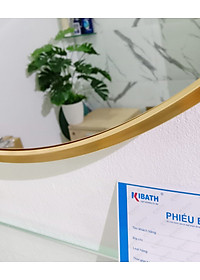 Gương Soi Kibath Hình Tròn Khung Viền Nhôm Sơn Tĩnh Điện, KB-137