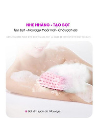 DÂY ĐAI TẮM CHÀ LƯNG, CỌ LƯNG SILICON MASSAGE TẨY DA CHẾT
