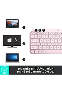 Bàn phím không dây Bluetooth Logitech MX Keys Mini - Hàng Chính Hãng