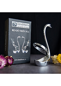 Bộ giỏ thiên nga DandiHome kèm thìa nĩa 2020 cao cấp, sang trọng, tinh tế