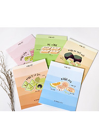 Tập Học Sinh Bánh Việt - Miền Nam - 4 Ô Ly - 96 Trang 80gsm - The Sun 03 - Bánh Ít Lá Gai
