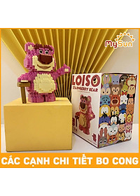 Đồ chơi mô hình GẤU DÂU TÂY lắp ráp ghép hình loại to cho bé phát triển trí tuệ MySun