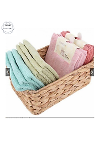 Bộ 3 khăn mặt xuất Nhật tặng kèm 1 khăn tắm mềm mịn ( giao mầu ngẫu nhiên )