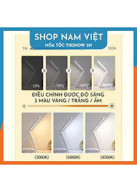 Đèn Bàn Gấp Gọn Treo Tường Tích Điện, Điều Chỉnh Ánh Sáng