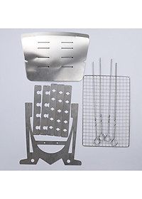 Portable Lightweight Folding Camping Stove Grill Stoves for Campfire Grill BBQ Traveling Picnic Cooking Burner