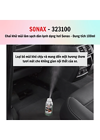 Chai khử mùi làm sạch dàn lạnh dạng hơi Sonax Car A/C Cleaner 100ml 323100