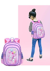 Balo học sinh cấp 1 cặp sách trẻ em đi học tiểu học lớp 1 lớp 2 cho bé trai gái Bibobaby 1413