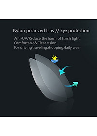 Xiaomi Xiaomi Mijia cổ điển vuông kính mát Pro khung thép không gỉ Nylon ống kính phân cực UV bảo vệ chống lại dầu vết bẩn screwless