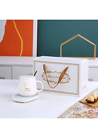 Cốc hâm nóng đồ uống   ,đa năng  ,kèm đế  và thìa mạ vàng cao cấp có hộp đựng sang trọng , có  thể làm quà tặng cho bạn bè người thân