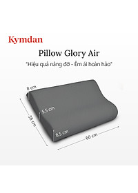 Gối cao su thiên nhiên Kymdan Pillow Glory Air 60 x 38 x 8,5 - 5,5 - 8 cm
