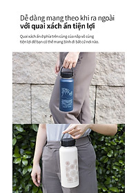 Bình giữ nhiệt Lock&Lock x Việt Nam phiên bản đặc biệt 897ml LHC4160 kèm cọ rửa và ống hút đầu Silicone - JoyMall