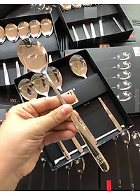 SET 5 THÌA INOX  HÀNG NỘI ĐỊA ĐỨC CÓ HỘP ĐỰNG ĐI KÈM SANG TRỌNG