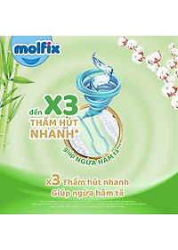 Tã/bỉm dán Molfix Thiên nhiên Jumbo L (9kg - 13kg) - Gói 40+6 miếng