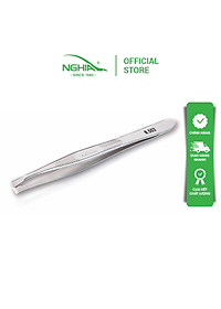 Nhíp Inox Đầu Xéo Nhổ Lông Mày Cao Cấp KỀM NGHĨA N.503