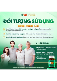 [Tặng Qik Hair Nam 15v] Combo 4 Hộp 30v -  Viên Uống Bổ Gan Hewel Ecogreen – Giải Độc Gan Mát Gan, Hỗ Trợ Tiêu Hóa