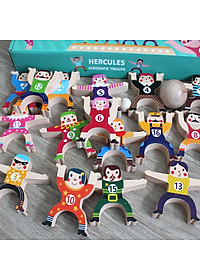 Đồ chơi trẻ em bằng gỗ Bộ Lắp Ráp Thăng Bằng Giúp Bé Khả Năng Tập Trung, Khéo léo