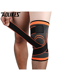 Đai Bảo Vệ Đầu Gối Chuyên Nghiệp Thoáng Khí Có Dây Đai Cuốn Chắc Chắn Breathable Sport knee support AOLIKES YE-7720 - Hàng Chính Hãng