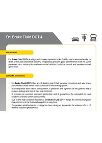 (HCM) Dầu thắng eni Brake Fluid DOT 4 250ml (Hàng nhập Ý)