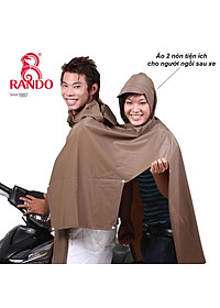 ÁO MƯA CỔ RÙA 2 NÓN CAO CẤP KIẾNG - RANDO