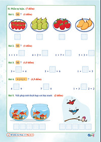 Đề Kiểm Tra Toán Lớp 1 - Cánh Diều (Tự Chọn Sách)