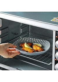 Bộ bát đĩa chén đĩa cao cấp Gosu họa tiết giọt nước màu trắng xám sang trọng