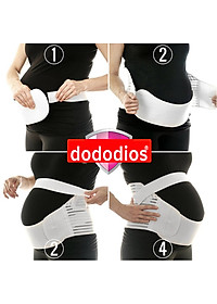 Bộ Đai Đỡ Bụng Bầu Cho Mẹ Bầu Cao Cấp - Chọn Cỡ - Sử Dụng Làm Đai Nịt Bụng Bầu Sau Sinh Size L (Bụng 80-115cm) từ 45 - 60kg; XL (Bụng 87-126cm) từ 55-70kg; 2XL (Bụng 95 – 135cm) từ 70-90kg Chính Hãng Dododios