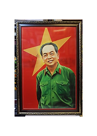 TRANH IN DẦU CAO CẤP -  ĐẠI TƯỚNG VÕ NGUYÊN GIÁP